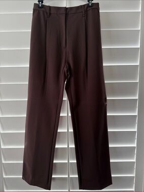 rag & bone Women's Straight-Leg Trousers in Dark Brown